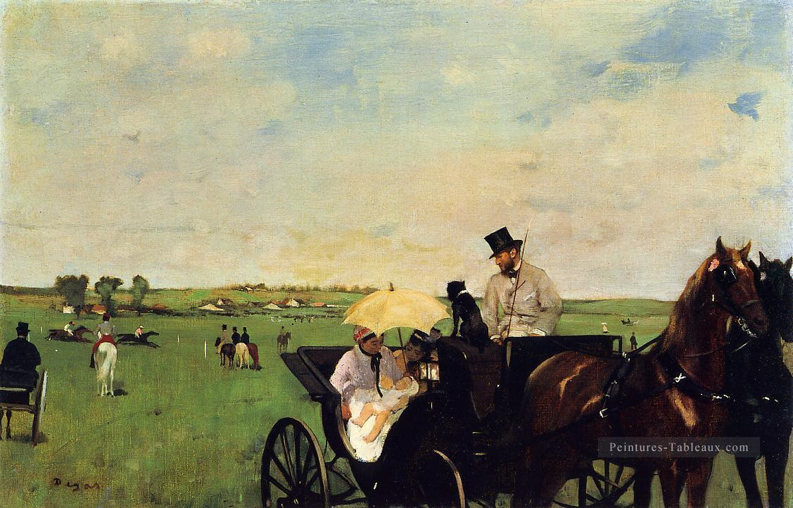 Un transport aux courses Edgar Degas Peintures à l'huile